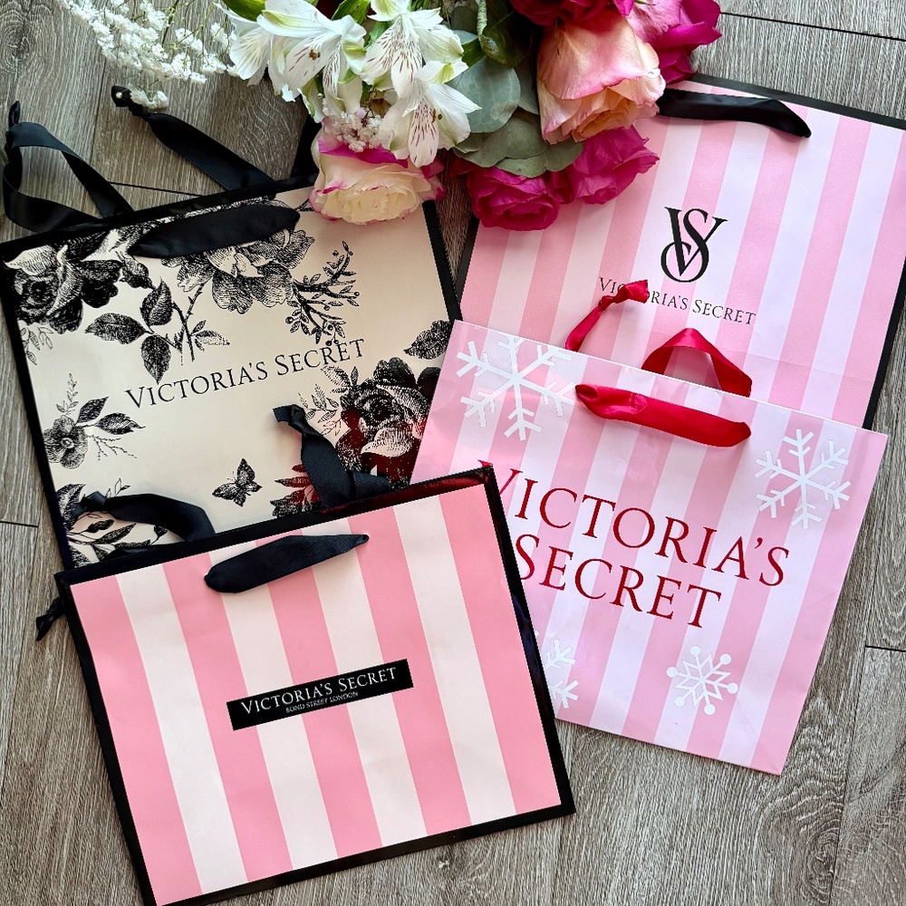 Victoria's Secret Limited Edition 4pc Medium Gift Bags New